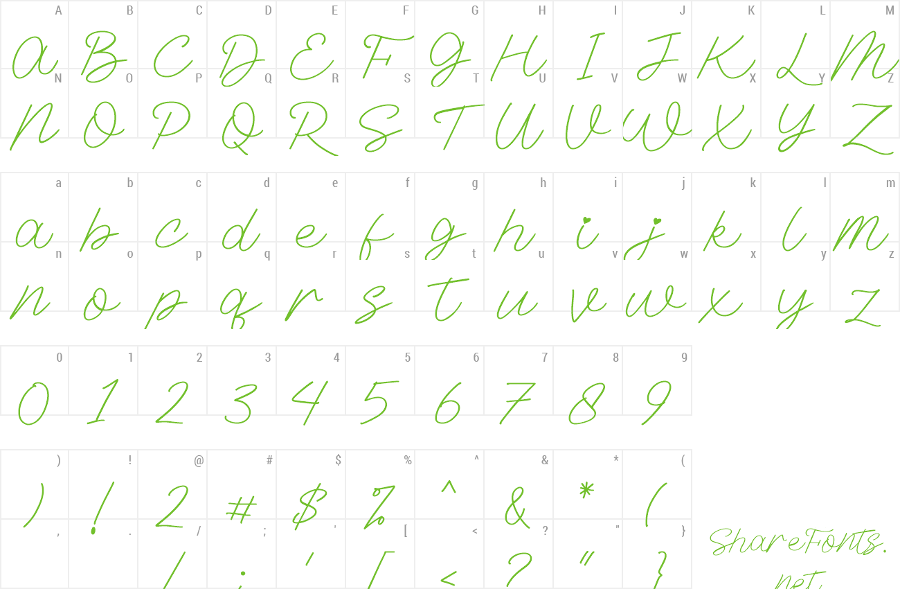 Font Marnilla Signature preview